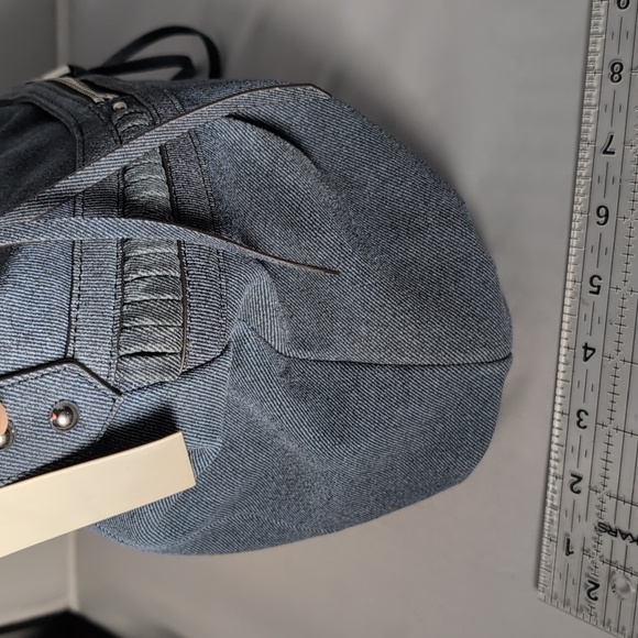 Aimee Kestenberg Denim Leather Shoulder Bag - Picture 8 of 12